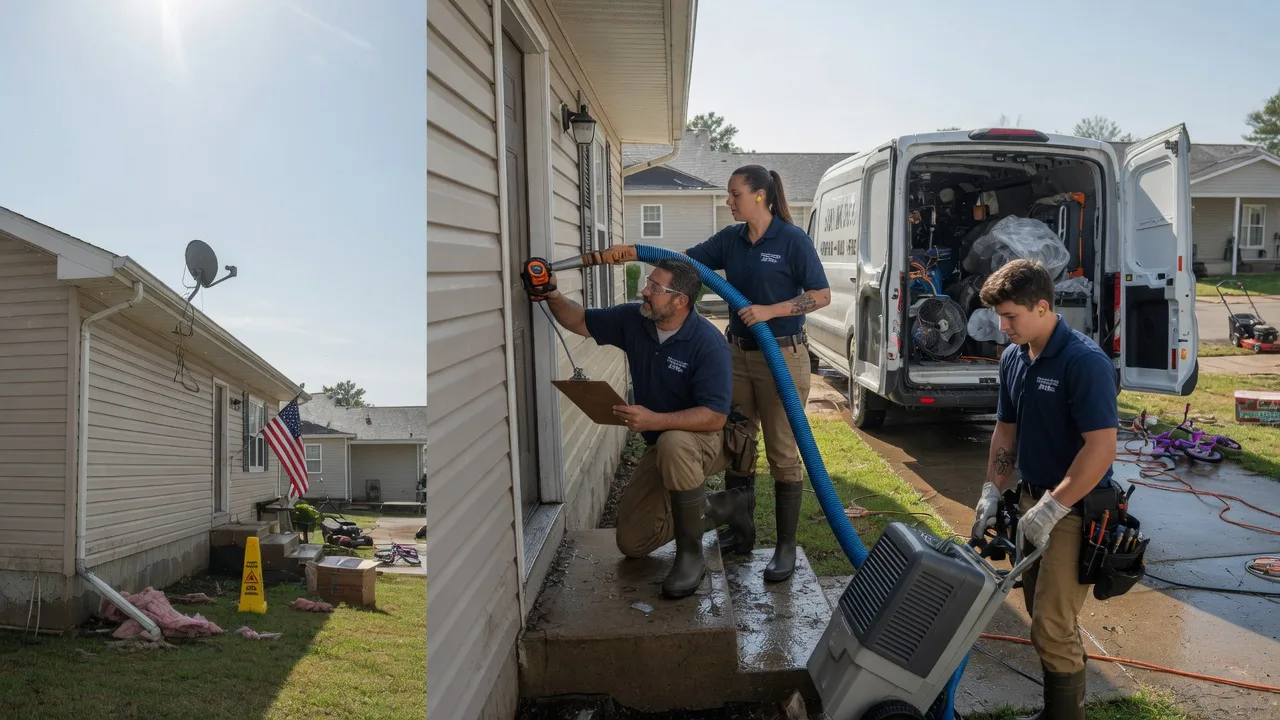 Ceiling Water Damage Restoration in De Land, IL near me